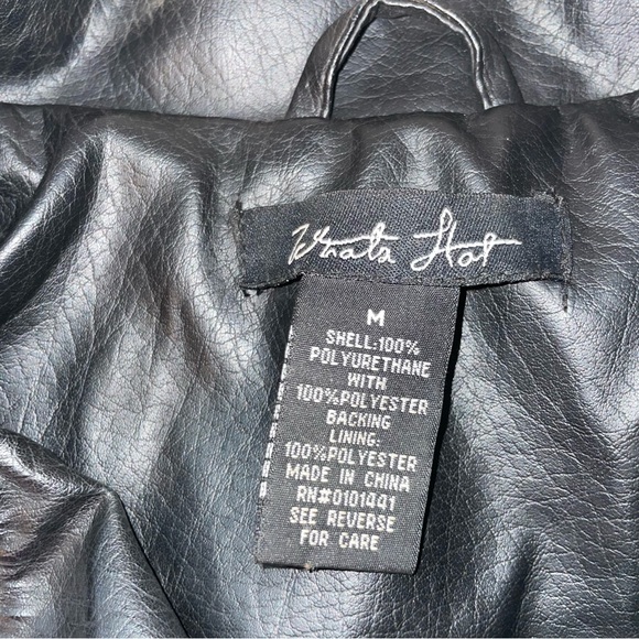 Whats hot crop jacket vest top size medium short sleeve zipper pocket zipper - Picture 4 of 9